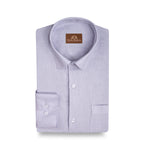 Lavender Pure Linen 60s Lea Shirt For Men