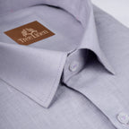 Lavender Pure Linen 60s Lea Shirt For Men